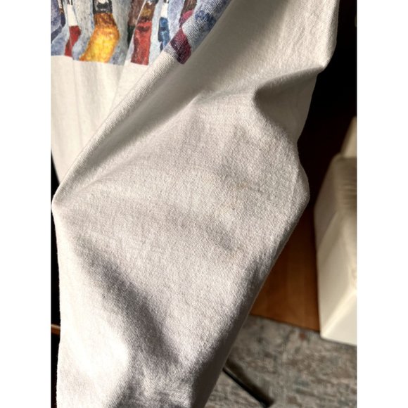 VINTAGE SINGLE STITCH ART EXTRAVAGANZA PAINT BRUSH WHITE T SHIRT SIZE LARGE - Picture 6 of 7